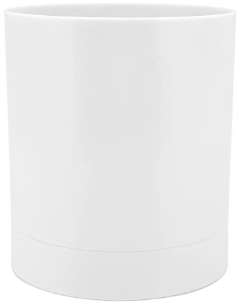 Lwuey Portautensili da Cucina Ruotabile a 360,Porta Mestoli Cestello Girevole Organizzatore Porta Posate Lavandino Banco Rotante Scolaposate Poggiamestolo Blocco Coltelli Tondo per Casa Ristorante