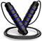 SPOMALKA Springseil Damen Fitness Verstellbar - Rutschfester Griff - Leichtes Springseil für Anfänger - für Muskelaufbau, Abnehmen, Training, Boxen, Speed & Ausdauer (Blau - 150g)