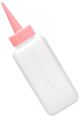 Bottiglia da spremere, con ugello, piccola bottiglia da spremere, per vernice, 160 ml, flacone trasparente da spremere con scala graduata per salse