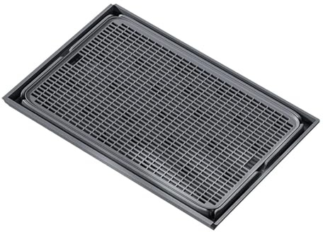WUUISDNX Alfombrilla para Arena de Gato Ligera, fácil de Limpiar, Antideslizante, Impermeable, Ideal para Gatos, Ideal para Cajas Arena, para Gatos, Gris Oscuro, 42 x 28.5 x 2 cm