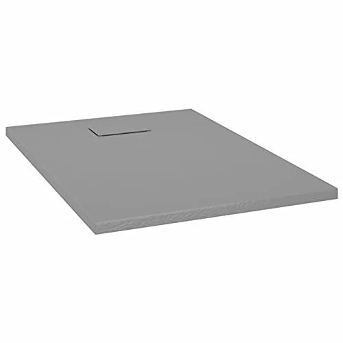 Tidyard Duschkar låg tröskel duschkar duschkar duschkar duschkar duschkar dusch badkar badrum SMC med harts grå 100 x 70 cm