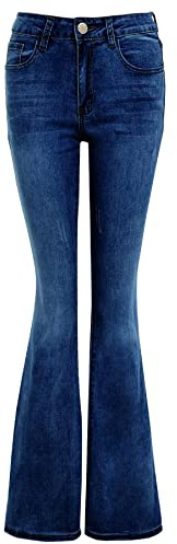 SS7 Womens Denim Flared Stretch Bootcut Jeans, Size 6 to 16