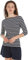 Tommy Hilfiger Damen Langarmshirt Slim U-Boot-Ausschnitt, Mehrfarbig (Breton Desert Sky/Ecru), XS