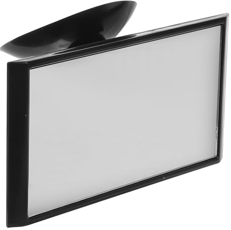 Didiseaon Car Interior Rearview Mirror with Rotatable Angle Adjustment and Secure Suction Cup Attachment, Plastic Material Vehicle Mirror for Safe Driving