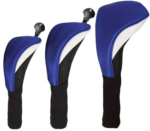 Coperture Per Mazze Da Golf Insieme Di 3 Pezzi In Materiale Mesh Per