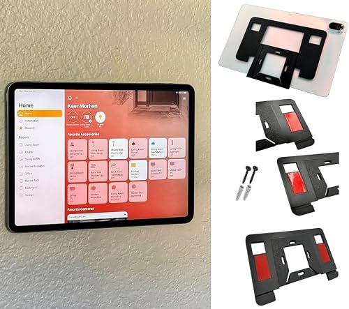 CreaTech Solutions Soporte de Pared para Tablet Universal Valido para Cualquier Modelo y Marca/Soporte de Tableta para Pared Minimalista Universal/Soporte para Tablet Invisible