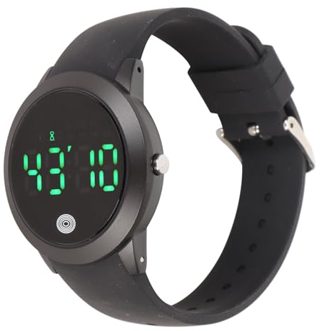OVAQUIXI Reloj Digital Resistente Al Agua, Elegante Pantalla Táctil a Color con Multifunción para Deportes Al Aire Libre, Correa de Silicona, Resistente Agua hasta 50 M, 1 Batería de 520 MAh (Pequeña)