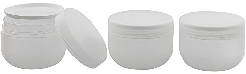 KunststoffdoseRun, Creme-Dose, 500 ml, m. Abdeckscheibe Kosmetex Kosmetikdose, matt, leer, 3× 500 ml