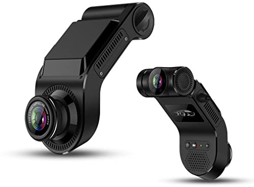 XRC TECH 4G WiFi Dual Car Dash Cam Front and Inside Live Video Cabin Dash Camera Driving Recorder GPS Track G-Sensor Loop Records 24H Remote Monitor