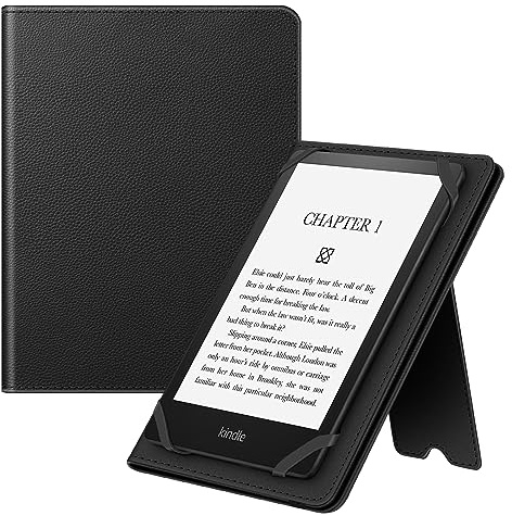 FINTIE Universellt fodral för 6-7 tum surfplatta läsplatta – premium PU-läder fodral stativ skydd med kortplats och handrem för 6 tum, 6 tum, 7 tum Kindle/Kobo/Nook/Tolino/Pocket bok E-bok surfplatta