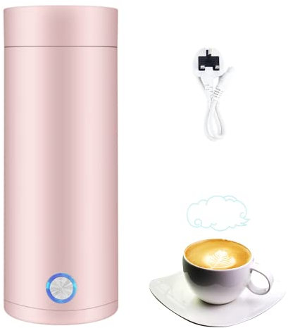 Travel Kettle, 400ML Portable Electric Kettle Coffee Tea Hot Water Boiler Bottle, 3 in 1 Mini Electric Kettle, Automatic Shut off Travel Tea Kettle, Water Heater for Making Tea, Coffee, Baby Milk