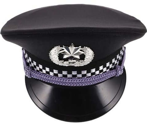 VALICLUD Kapitänsmütze für Herren Halloween-kostüm Fluglinien-/yachtpiraten-outfit Verstellbare Hüte Weiß/silber