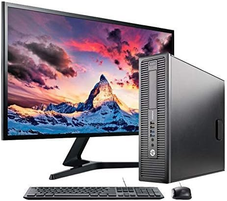 HP EliteDesk 800 G1 SFF- Ordenador de sobremesa + Monitor 27 pulg (Intel Core I5-4570, 8GB RAM, Disco SSD 240GB, WiFi, Windows 11 Profesional 64 bits) (Reacondicionado) (Sin Periféricos)