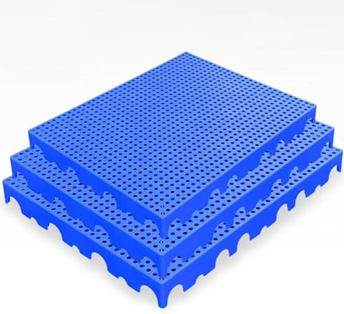 Plastic Drainage Floor Tiles for Garage and Warehouse Storage, Moisture Resistant Mat Board Grid for Supermarket Goods