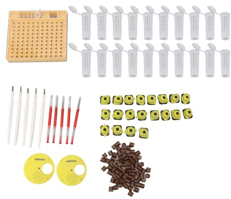 Bee Rearing System Plastic Breeding Cell Cup Kit Grafting Equipments Supplies for Queen Bee, Durable Materials