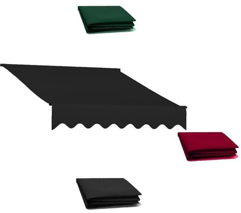 Toldo de poliéster impermeable para patio, tela de repuesto retráctil, para puertas, cubiertas y mercados, protección UV, paño de parasol