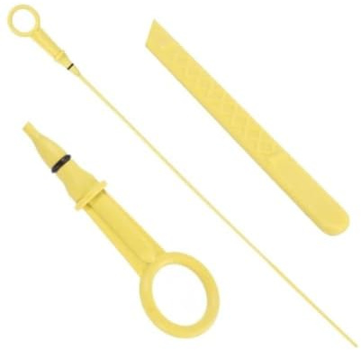 Asta livello olio motore per renault per clio per kangoo per megane II 1.5 dCi, sostituisce 7701060940 7701067122, strumento di misurazione in plastica giallo 524 mm