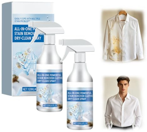 Ropizfu Quitamanchas Para Ropa en Seco , Quitamanchas (120 ml × 2 unidades)