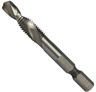 Weischer® - HSS-G Gewindebohrer Kombi M10 | Bit Satz 1/4'' | Gewindeschneider Einschnittgewindebohrer Bohrer Senker | für Metall, Stahl, Eisen | stabil & bruchfest