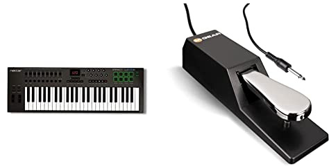 Nektar Impact LX49+ USB MIDI Keyboard Controller DAW Integration & M-Audio SP-2 - Universal Sustain Pedal with Piano Style Action, The Ideal Accessory for MIDI Keyboards, Digital Pianos