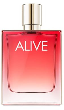 Boss Alive - Eau de Parfum Intenso per Lei - Fragranza Legnosa con Note di Lampone, Vetiver e Benzoino - Alta Durata - 80ml