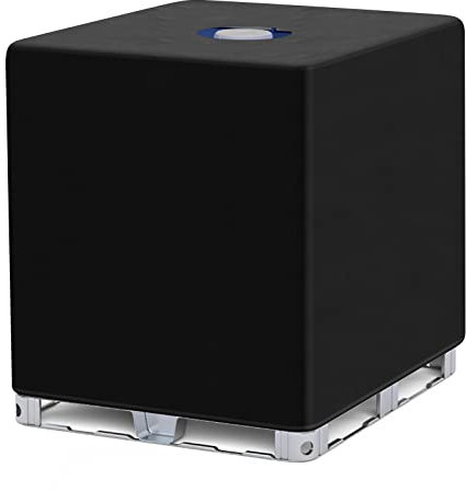 95Street IBC Tank Abdeckung - UV-Schutzhülle, Wasserdicht, Staubdicht, Schwarz, Polyester, Wasserfest, 120x100x116 cm