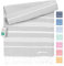 Fit-Flip Hamamtuch aus 100% Baumwolle – saugfähig und schnelltrocknend – türkisches Saunatuch, Strandtuch, Duschtuch, Badetuch, Yogatuch – Light Grey – 100x200cm Sultan
