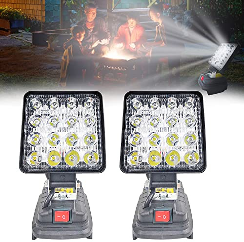18 V LED Strålkastare - 27 W, Multifunktionell, Bärbar Byggarbetslampa