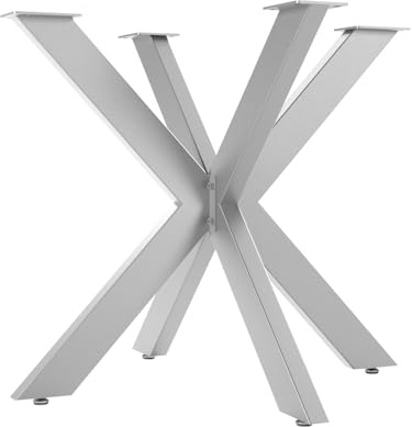 SOTECH Estructura de Mesa Spider/Patas de Mesa de Acero Inoxidable Cepillado/Patas de Mesa 710 x 850 x 850 mm/Fácil Montaje