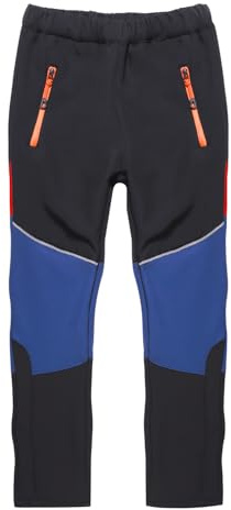 SUKUTU Pantaloni Softshell da Bambino Pantaloni Invernali da Sci Foderati Antivento Ragazzi e Ragazze Pantaloni da Trekking sulla Neve