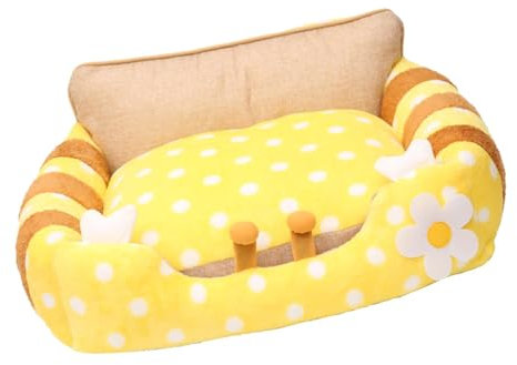 FewNvWa Haustier-Couchbett, Katzensofa, Hundebett, Katzenbetten für Hauskatzen, für kleine Hunde, Welpenkatzen, L