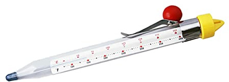 GRIRIW Termómetro Para Alimentos y Cocina De Vidrio Templado, Resistente a Altas Temperaturas, Clip Para Ollas, Adecuado Para Hornear, Freír y Preparar Jarabes