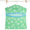 Dszemie Peg Bags for Washing Line with Hanging Peg Bag, Flower Print Peg Bag, Reusable Clothes Peg Holder, Clothes PegsBag, Easy Hanging Hook for Storage Pouch Hanger