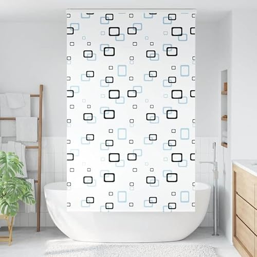 Tenda a rullo per doccia con cassetta, 130 x 240 cm, pellicola per finestra per bagno, larghezza tessuto 126 cm, traslucida