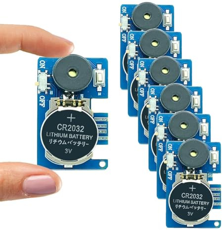 Annoying PCB Lot de 6 bips légers pour adultes avec 16 sons, pour le bureau, la maison, les fêtes et le poisson d'avril (bleu)
