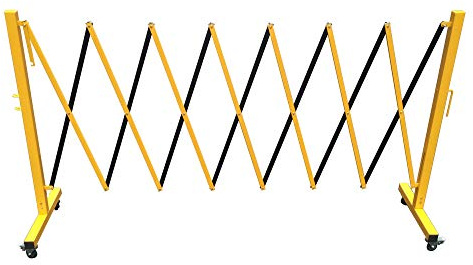 Flexibarrier Absperrschere/Scherensperre (schwarz/gelb)
