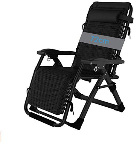 Extra Larges Fauteuil Chaise de Jardin Patio inclinable Confort Relax avec Repose Pieds | Adulte Chaise Longue Bain de Soleil Transat Pliantes avec Coussin de Salon, Max.150kg