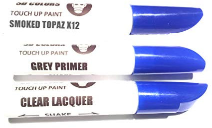 SD COLORS 12 ML Peinture de Retouche avec Pinceau, Vernis Transparent et Apprêt - Smoked Topaz (X12) - Compatible avec BMW - Réparation de Rayures, Éclats et Peinture.