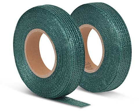 BEAUTYBIGBANG Baumbefestigung Bindeband 2 Rolle Baumbinder Band 3cmx50m je Rolle Baumbinder witterungsbeständig luftdurchlässig Pflanzenband Polyethylen Baumschnur Pflanzenbinder für Garten