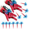 LIDEYE Super Spiderm Launcher, 2 Set Kids Spiderm Hero Handschuhe, Spiderm Launcher Handschuhe, Handgelenk Spielzeug Set, Spiderm Spielzeug Handschuh, Cosplay Glove Launcher für Kinder Fans