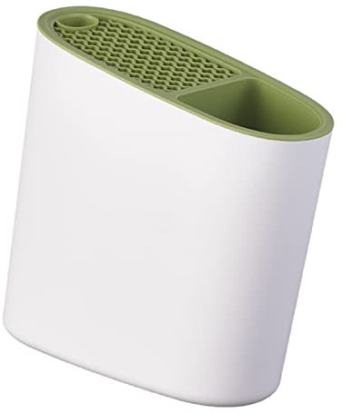 EdirFtra Utensil Caddy, Posateria Drainer e Organizzatore, Supporto per coltelli da banco, Porta Utensili da Cucina con Fessura per Forbici, Supporto per Coltello Universale Staccabile,A