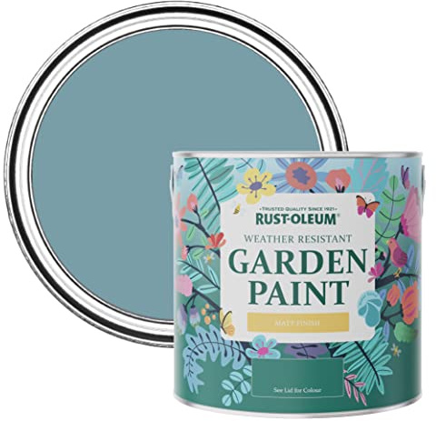 Rust-Oleum Blue Mould-Resistant Garden Paint In Matt Finish - Pacific State 2.5L