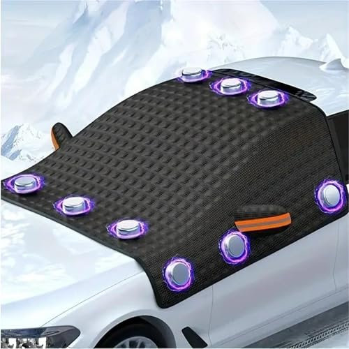 Couverture Neige Fenêtre D'hiver Voiture Magnétique Grande Taille Couverture Neige Pare-brise Voiture Couverture Pare-brise Neige Antigel Couvre Pare-soleil Verre Bâche Pare Brise Protection
