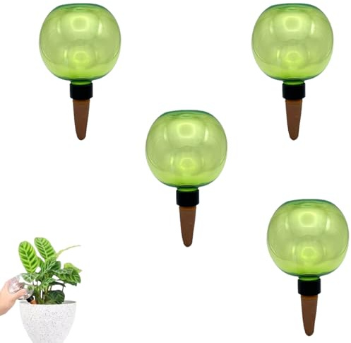 Nuovo 4 grandi sfere di irrigazione,pali a sfera di irrigazione, piante in vaso auto-irrigazione, 500 ml dispenser di acqua per piante per irrigazione di piante in interni ed esterni