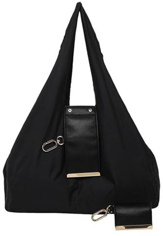 Sac fourre-tout porte-clés, sac de courses pliable, mini sacs extensibles avec porte-clés, sacs de courses imperméables et réutilisables, pliables pour tenir dans la poche, grands sacs fourre-tout
