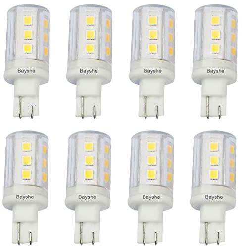 BAYSHE 12V T10 Wedge Base Led Landscape Bulbs 3W Malibu Path Garden Light Bulbs,921 922 912 194 168 T10 RV Camper Trailer Motorhome Marine Boat Dome Light,6000K Daylight White,8 Pack