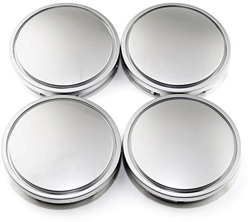 RhinoTuning 4 Stück Radnabenkappen für VW Toyota Nabendeckel OD 56 mm ID 53 mm, Perlchrom Radnabenabdeckung Geeignet für LE Sedan Golf 18 Rad, 1J0 601 171, 1JD 601 171 Felgendeckel