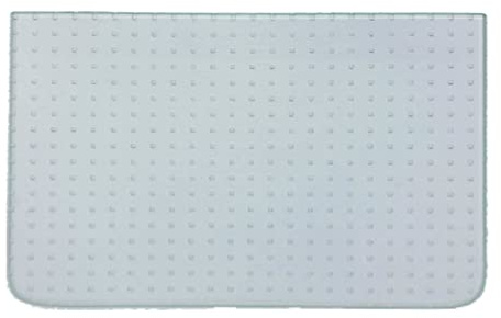 Glas Revolution Kühlschrank Einlegeboden | Glasplatte | ALLE MAßE LIEFERBAR - Ornamentglas Master Carré 4 mm - (116,62 EUR/qm) 2 abgerundete Ecken - 470 mm x 310 mm