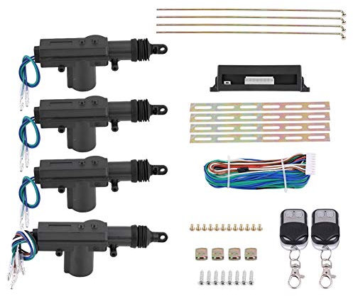 12V 4-türiges 4-türiges Auto-Schloss mit Schlüssellosem Zugang, Universelles Alarmsystem für Autos mit Fernstart, Professionelles Entriegelungsset für Elektrische Fensterheber