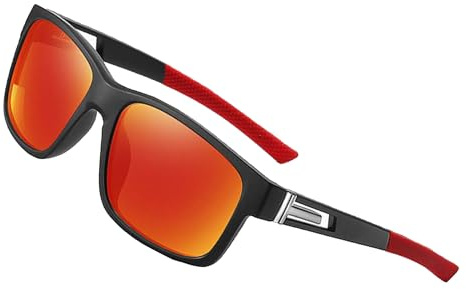 ZISTRFLO Lunettes de soleil de sport polarisées pour hommes, femmes, jeunes, enfants, lunettes de soleil de sport UV400 pour cyclisme, baseball, pêche, plein air, Bb04